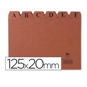 INDICE FICHERO CARTON N.4 125X20