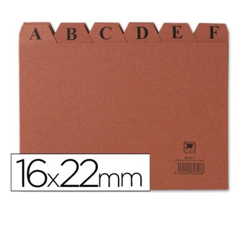 INDICE FICHERO CARTON N.5 160X22 INDICE FICHERO CARTON N.5 160X22