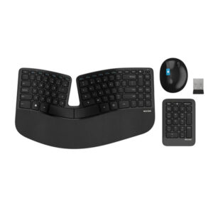 Incase Designed by Microsoft Sculpt Ergonomic Desktop teclado Ratón incluido Oficina RF inalámbrico QWERTY Alemán Negro