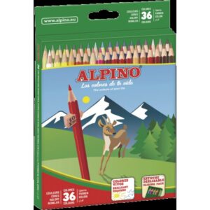 LAPICES DEALPINO CAJA 36UD LARGO