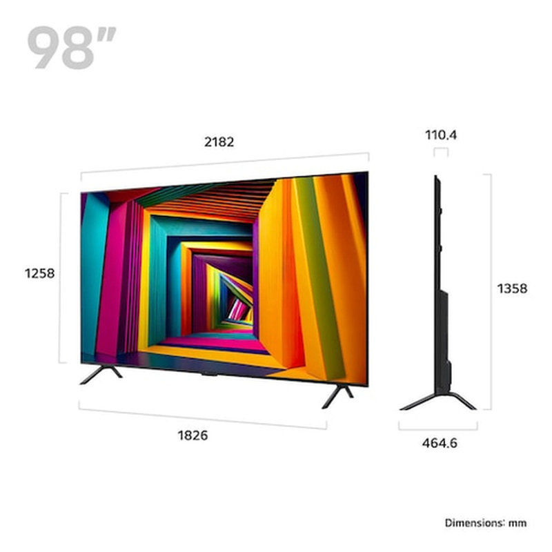 LG 98UT91006LA.AEUQ Televisor 2,49 m (98") 4K Ultra HD Wifi Negro 500 cd / m² - Imagen 2