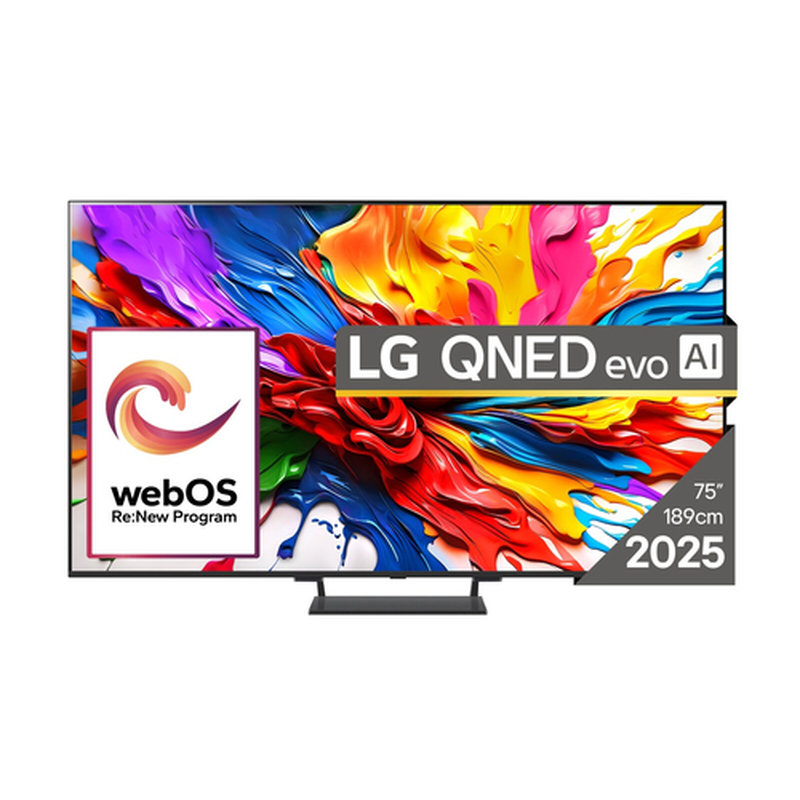 LG QNED evo AI 75QNED93A6A Televisor 190,5 cm (75") 4K Ultra HD Smart TV Wifi Negro LG QNED evo AI 75QNED93A6A Televisor 190,5 cm (75") 4K Ultra HD Smart TV Wifi Negro
