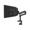 LX Desk Dual Direct Arm Black