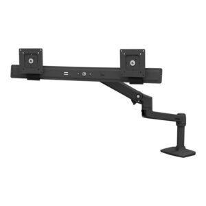 LX Desk Dual Direct Arm Black