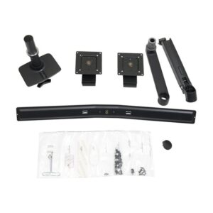 LX Desk Dual Direct Arm Black