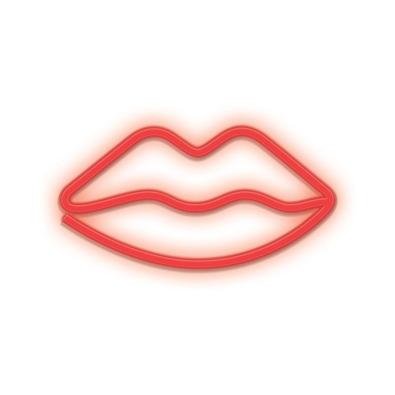 Lampara Forever Neon Led Lips Red Lampara Forever Neon Led Lips Red