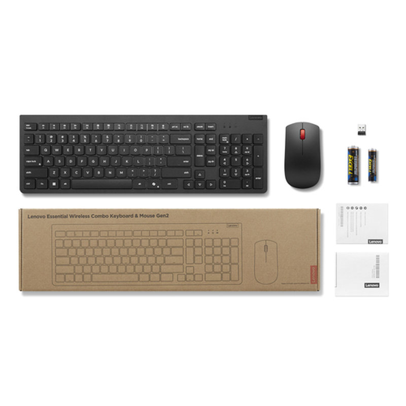 Lenovo 4X31R64484 teclado Ratón incluido Oficina RF inalámbrico Español Negro Lenovo 4X31R64484 teclado Ratón incluido Oficina RF inalámbrico Español Negro - Imagen 6