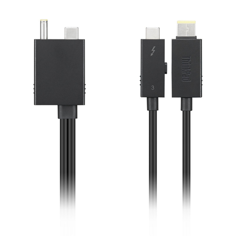 Lenovo 4X91K16970 cable Thunderbolt 0,7 m 40 Gbit/s Negro Lenovo 4X91K16970 cable Thunderbolt 0,7 m 40 Gbit/s Negro - Imagen 2
