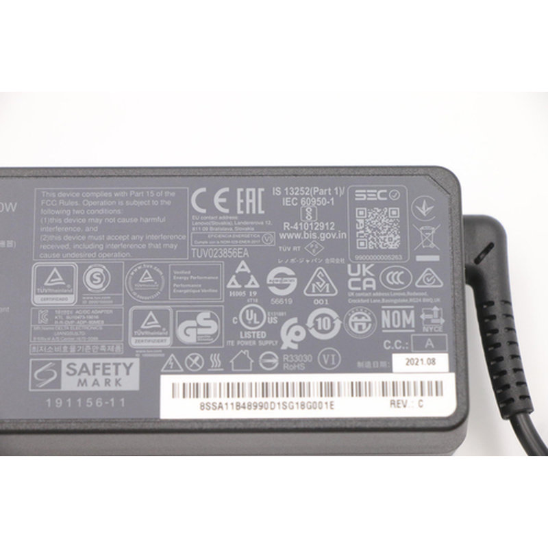 Lenovo 5A10V03251 adaptador e inversor de corriente Interior 90 W Negro Lenovo 5A10V03251 adaptador e inversor de corriente Interior 90 W Negro - Imagen 5