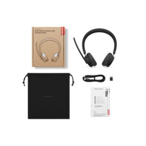 Lenovo 6550 Auriculares Inalámbrico Diadema Oficina/Centro de llamadas USB Tipo C Bluetooth Negro