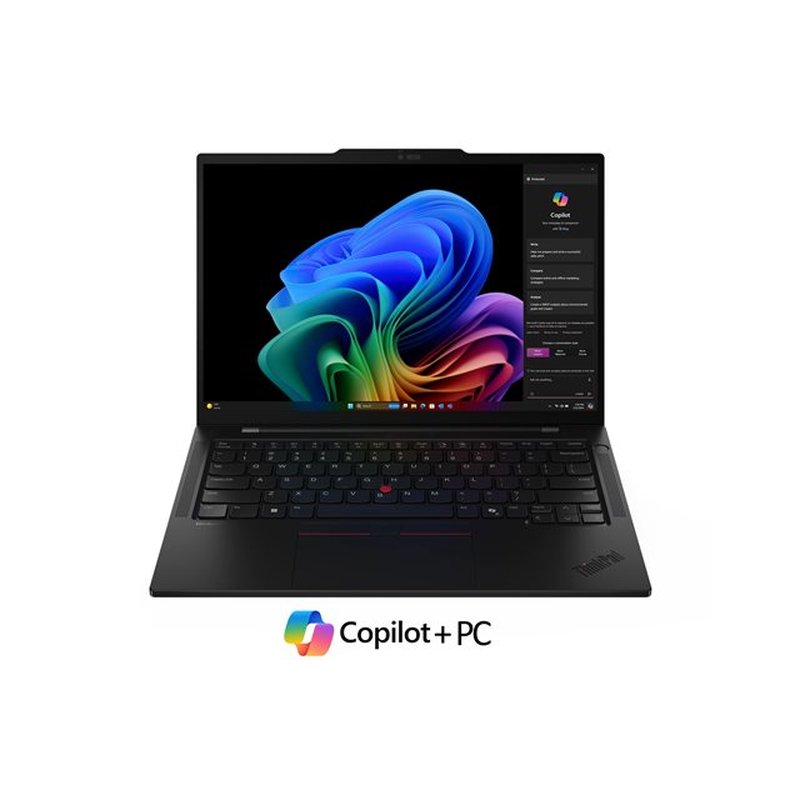 Lenovo ThinkPad T14s Gen 6 (Snapdragon) Qualcomm Snapdragon X1E-78-100 Portátil 35,6 cm (14") Pantalla táctil WUXGA 32 GB LPDDR5x-SDRAM 1 TB SSD Wi-Fi 7 (802.11be) Windows 11 Pro Negro - Imagen 2