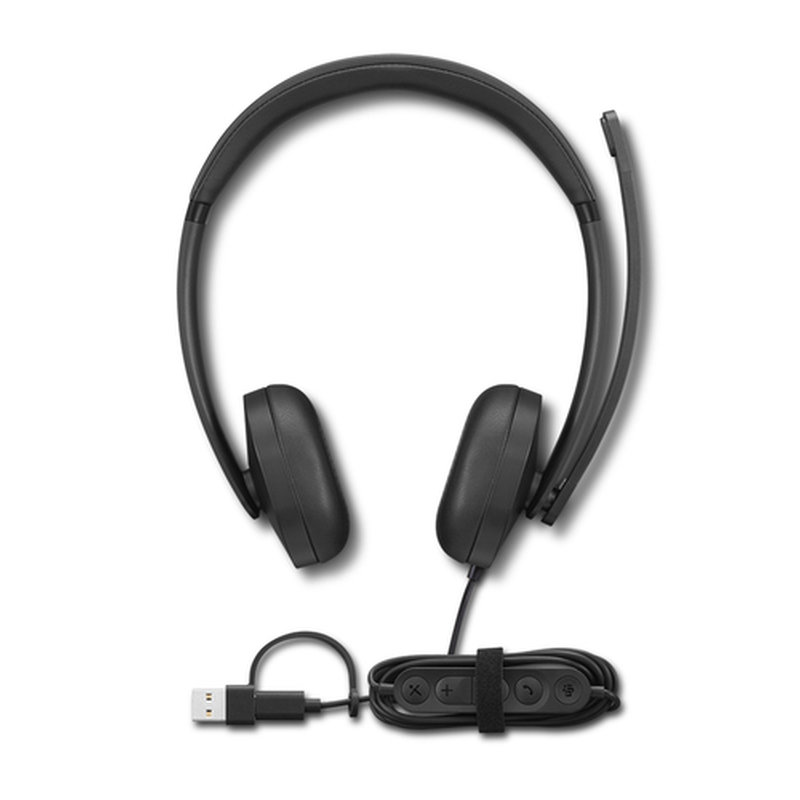 Lenovo VoIP Headset 5000 Auriculares Alámbrico Diadema Oficina/Centro de llamadas USB Tipo C Negro Lenovo VoIP Headset 5000 Auriculares Alámbrico Diadema Oficina/Centro de llamadas USB Tipo C Negro - Imagen 3