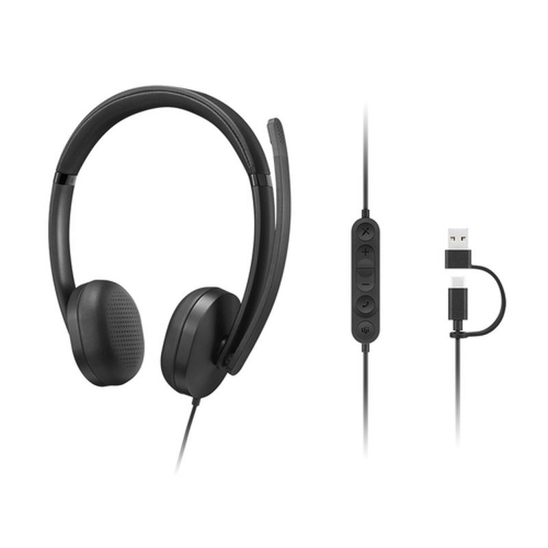 Lenovo VoIP Headset 5000 Auriculares Alámbrico Diadema Oficina/Centro de llamadas USB Tipo C Negro Lenovo VoIP Headset 5000 Auriculares Alámbrico Diadema Oficina/Centro de llamadas USB Tipo C Negro - Imagen 6
