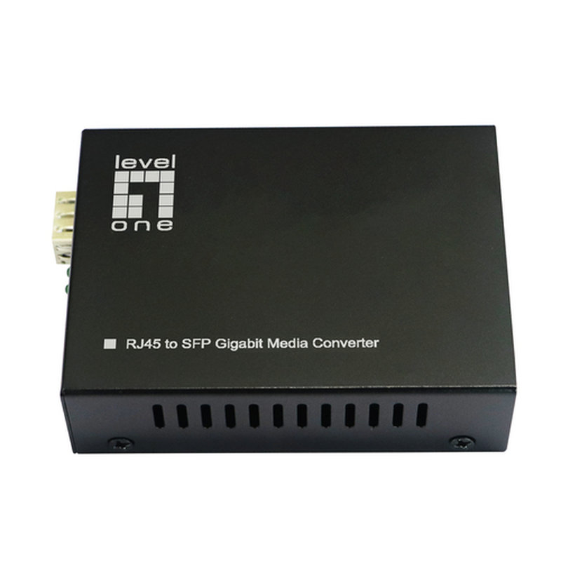 LevelOne GVT-2015 convertidor de medio 1000 Mbit/s Multimodo, Monomodo Negro