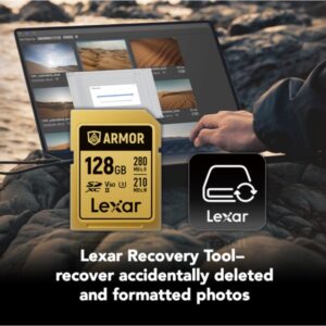 Alternative view of Lexar Armor Gold 128 GB SDXC UHS-II