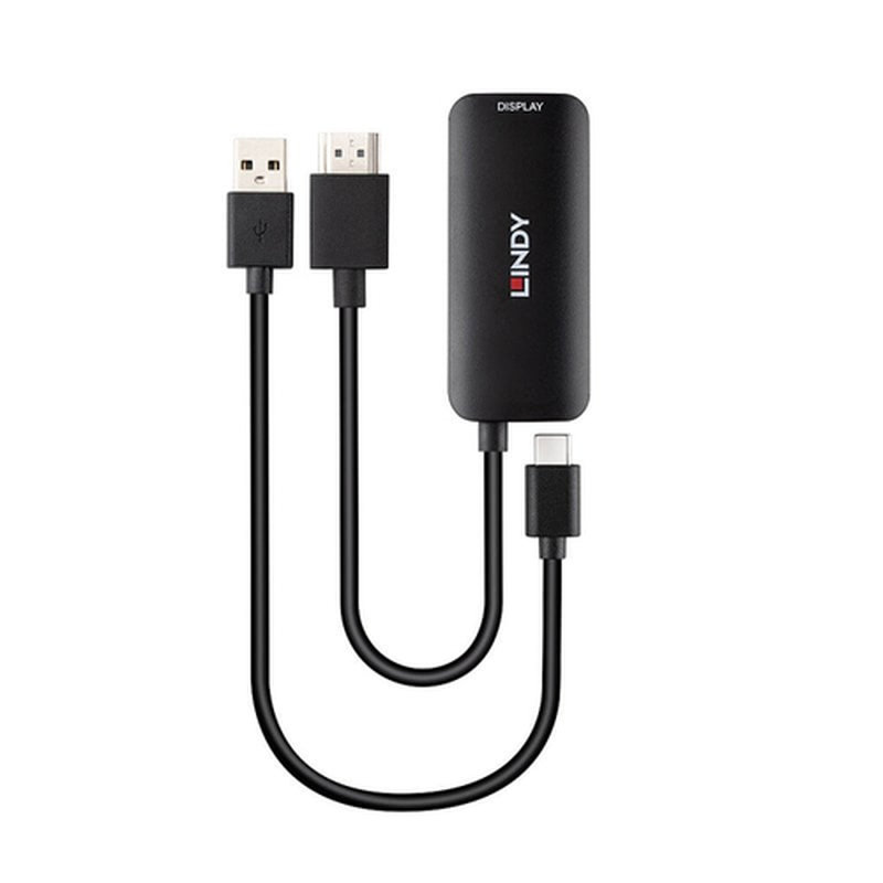 Lindy 43423 adaptador de cable de vídeo 0,2 m USB Tipo C HDMI + USB Type-C Negro Lindy 43423 adaptador de cable de vídeo 0,2 m USB Tipo C HDMI + USB Type-C Negro - Imagen 5