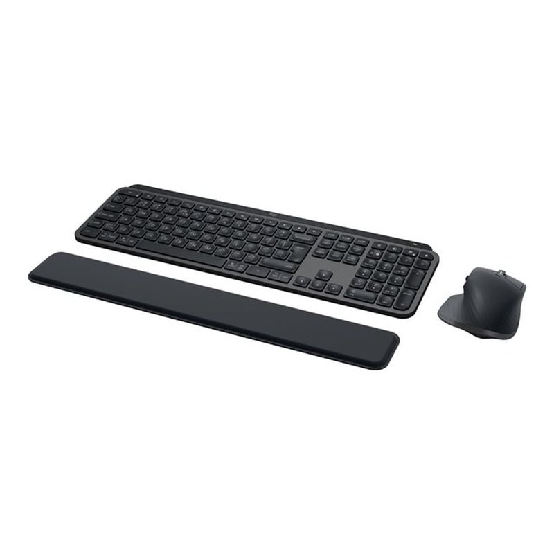 Logitech MX Keys S Combo teclado Ratón incluido RF Wireless + Bluetooth QWERTY Español Grafito