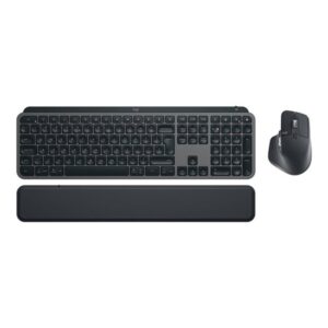 Logitech MX Keys S Combo teclado Ratón incluido RF Wireless + Bluetooth QWERTY Español Grafito