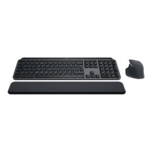 Logitech MX Keys S Combo teclado Ratón incluido RF Wireless + Bluetooth QWERTY Español Grafito