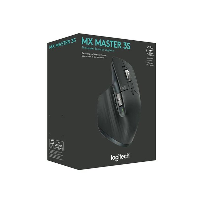 Logitech MX Master 3S ratón mano derecha RF Wireless + Bluetooth Laser 8000 DPI - Imagen 6