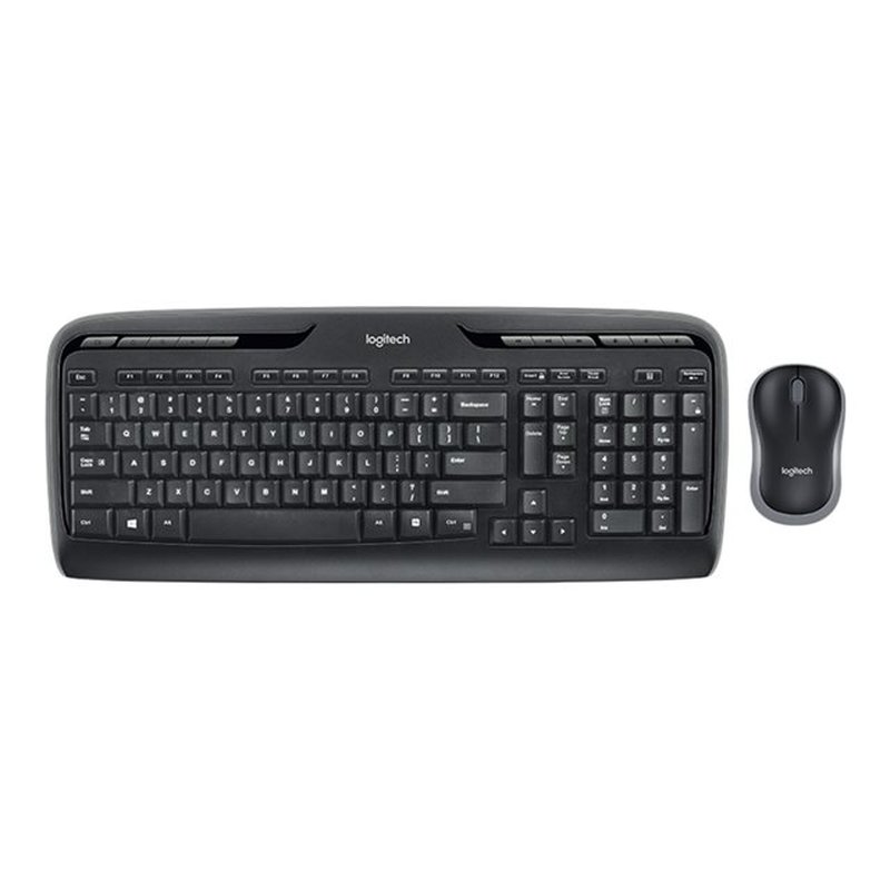 Logitech Wireless Combo MK330 teclado Ratón incluido USB QWERTY Español Negro, Gris