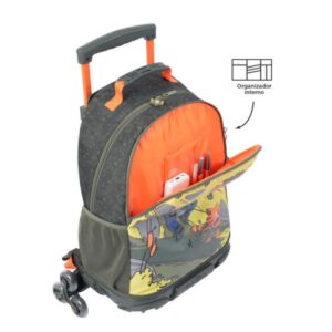 MOCHILA ESCOLAR CON RUEDAS GRANDE DE CARTOONS TOTTO MJ03BWM003-2310-4DJL