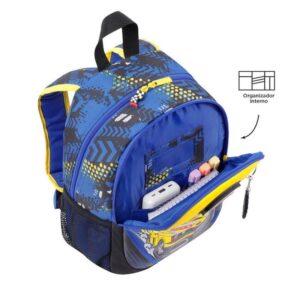 MOCHILA ESCOLAR PEQUEÑA DE CARRERAS DE COCHES TOTTO MJ04VLC001-2310-6J7S