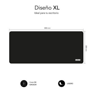 MOUSE SUBBLIM HARMONY WIRELESS BLACK + ALFOMBRILLA XL BLACK MOUSE SUBBLIM HARMONY WIRELESS BLACK + ALFOMBRILLA XL BLACK