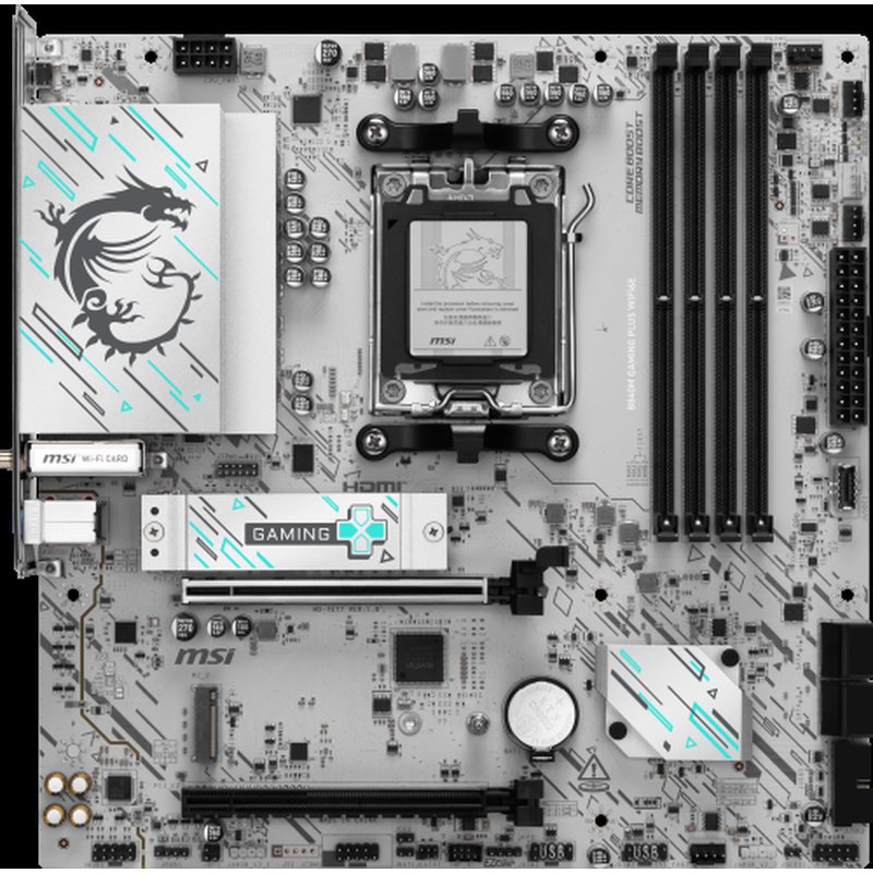 MSI B840M GAMING PLUS WIFI6E placa base AMD B840 Zócalo AM5 micro ATX MSI B840M GAMING PLUS WIFI6E placa base AMD B840 Zócalo AM5 micro ATX