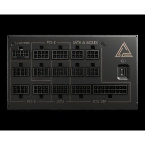 MSI MEG AI1300P PCIE5 unidad de fuente de alimentación 1300 W 24-pin ATX ATX Negro