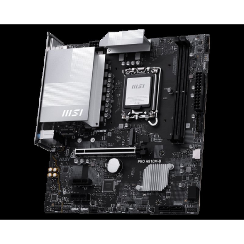 MSI PRO H810M-B placa base Intel H810 LGA 1851 (Socket V1) micro ATX MSI PRO H810M-B placa base Intel H810 LGA 1851 (Socket V1) micro ATX - Imagen 2