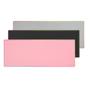 Alternative view of Mars Gaming MMP224, Alfombrilla Gaming XXL 880x330mm, Diseño de Bordes Rainbow, Base Antideslizante de Caucho Natural, Superficie Nanotextil de Alta Precisión, Alfombrilla de Ratón Flexible, Negro