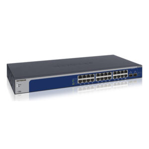 NETGEAR XS724EM Gestionado L2 10G Ethernet (100/1000/10000) 1U Azul, Gris