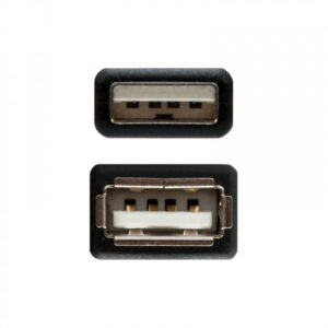 Nanocable CABLE USB 2.0, TIPO A/M-A/H, NEGRO, 1.0 M