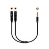 Nanocable Cable adaptador Audio Jack 3.5/M 4pines - 2xJack 3.5/H 3pines, negro, 30 cm Nanocable Cable adaptador Audio Jack 3.5/M 4pines - 2xJack 3.5/H 3pines, negro, 30 cm