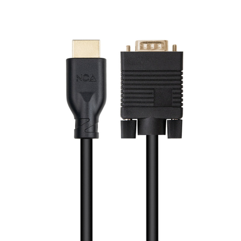 Nanocable Cable conversor VGA/M a HDMI/M, Negro, 1.8m - Imagen 2