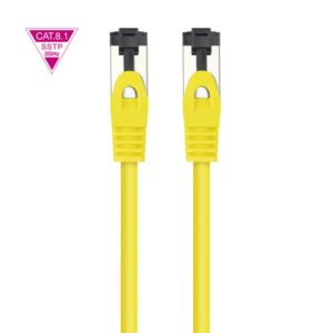 Nanocable Cable de Red Latiguillo Cat.8.1 2GHz LSZH SSTP AWG26, Amarillo, 1 m Nanocable Cable de Red Latiguillo Cat.8.1 2GHz LSZH SSTP AWG26, Amarillo, 1 m