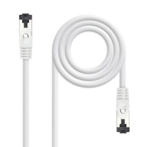 Nanocable Cable de Red Latiguillo Cat.8.1 2GHz LSZH SSTP AWG26, Blanco, 0.5 m