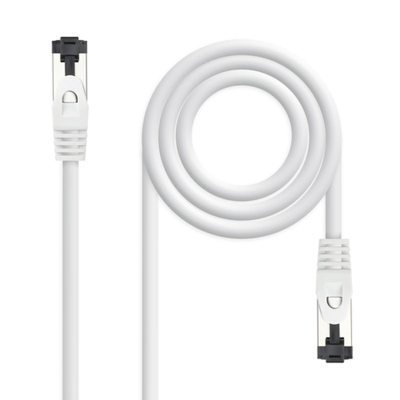 Nanocable Cable de Red Latiguillo Cat.8.1 2GHz LSZH SSTP AWG26, Blanco, 25 cm Nanocable Cable de Red Latiguillo Cat.8.1 2GHz LSZH SSTP AWG26, Blanco, 25 cm