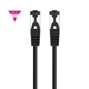Nanocable Cable de Red Latiguillo Cat.8.1 2GHz LSZH SSTP AWG26, Negro, 25 cm Nanocable Cable de Red Latiguillo Cat.8.1 2GHz LSZH SSTP AWG26, Negro, 25 cm