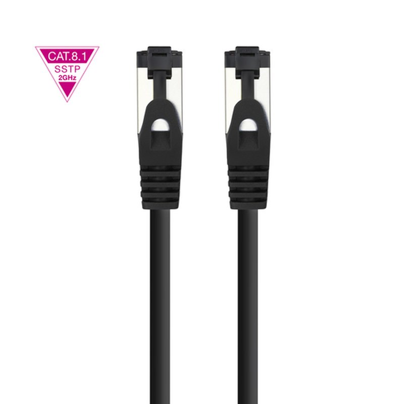 Nanocable Cable de Red Latiguillo Cat.8.1 2GHz LSZH SSTP AWG26, Negro, 25 cm Nanocable Cable de Red Latiguillo Cat.8.1 2GHz LSZH SSTP AWG26, Negro, 25 cm - Imagen 3