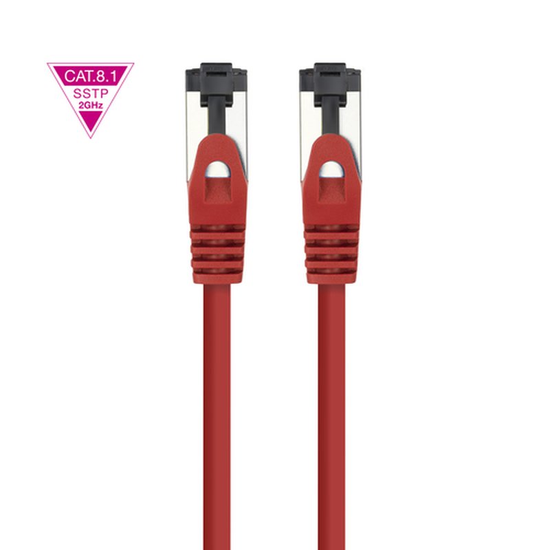 Nanocable Cable de Red Latiguillo Cat.8.1 2GHz LSZH SSTP AWG26, Rojo, 25 cm Nanocable Cable de Red Latiguillo Cat.8.1 2GHz LSZH SSTP AWG26, Rojo, 25 cm - Imagen 3