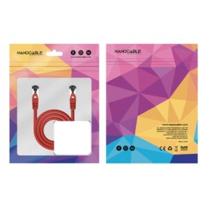 Nanocable Cable de Red Latiguillo Cat.8.1 2GHz LSZH SSTP AWG26, Rojo, 2 m