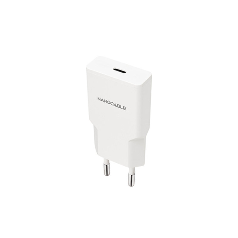 NANOCABLE CARGADOR USB-C/PD 20W, BLANCO NANOCABLE CARGADOR USB-C/PD 20W, BLANCO