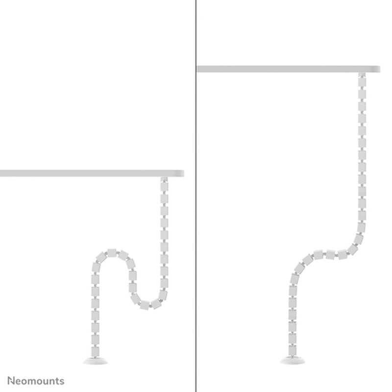 Neomounts ADS06-130WH Organizador vertebral de cables - fijación con tornillos - universal - Imagen 5