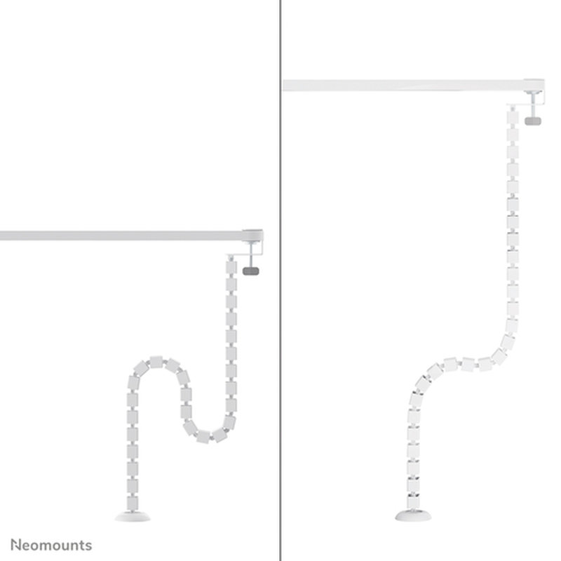 Neomounts ADS06-131WH Organizador vertebral de cables - montaje de abrazadera - universal - Imagen 5