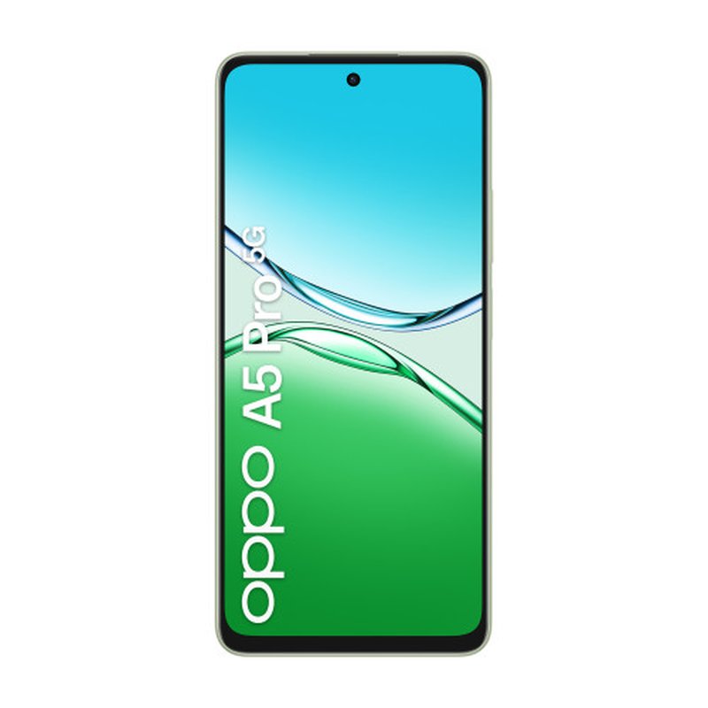 OPPO A5 Pro 5G 16,9 cm (6.67") SIM doble Android 15 USB Tipo C 8 GB 256 GB 5800 mAh Verde, Oliva OPPO A5 Pro 5G 16,9 cm (6.67") SIM doble Android 15 USB Tipo C 8 GB 256 GB 5800 mAh Verde, Oliva