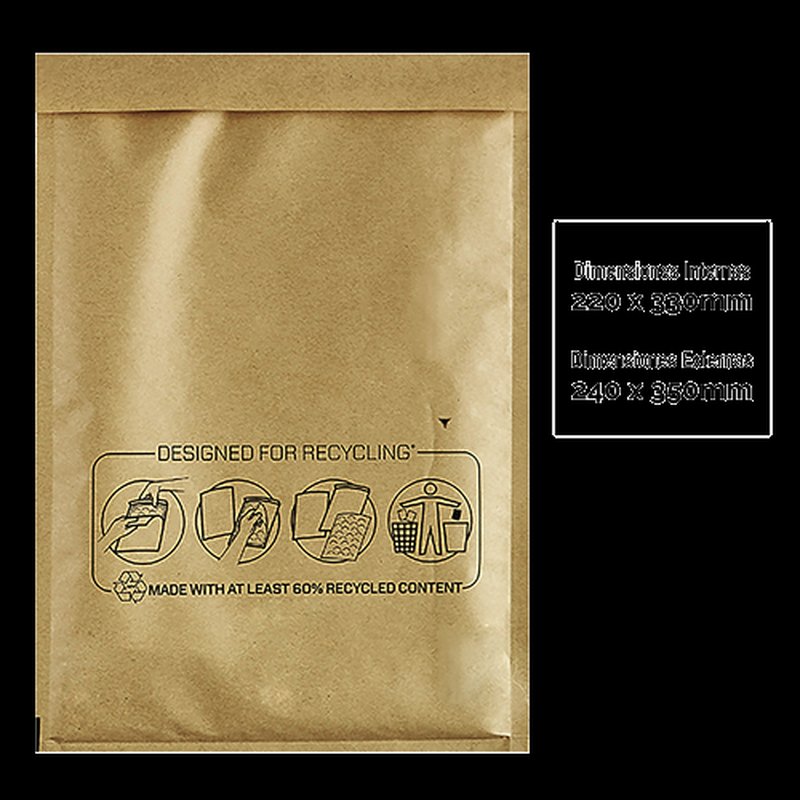 PACK 10 BOLSAS BURBUJA BB-16 220X330 BANKERS BOX 7375601 - Imagen 2