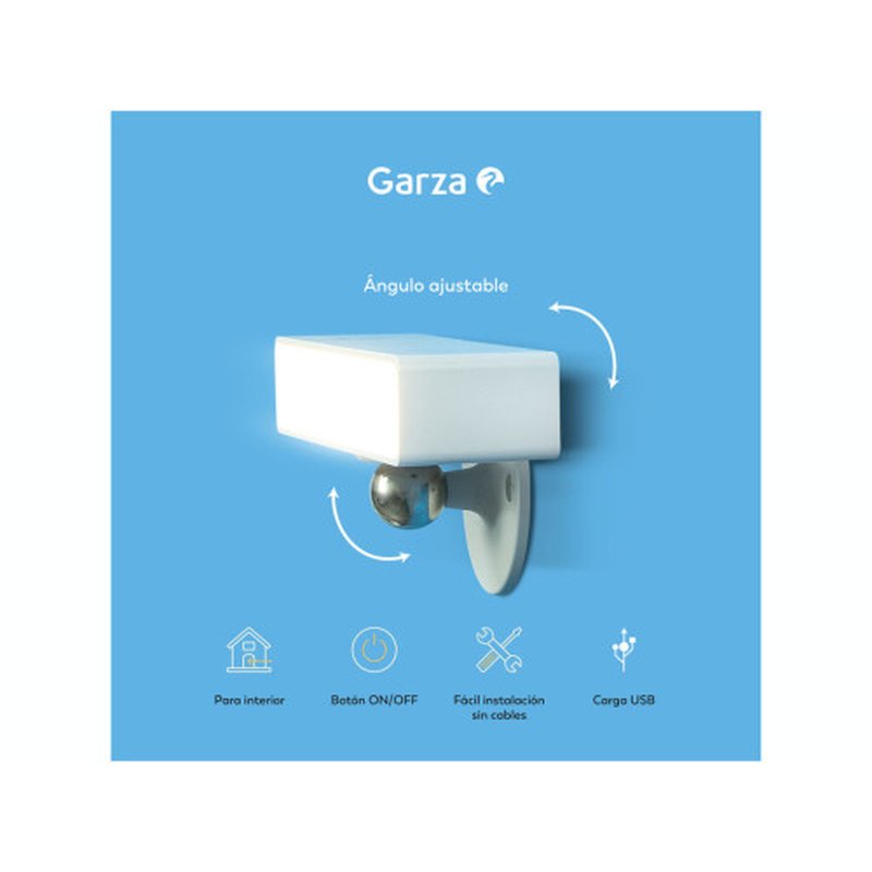 PACK 2 APLIQUES LED PORTÁTIL MESILLA VEGA BLANCO 1+1 GARZA 401559C PACK 2 APLIQUES LED PORTÁTIL MESILLA VEGA BLANCO 1+1 GARZA 401559C - Imagen 2