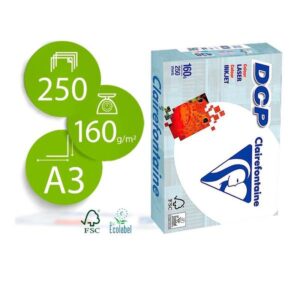 PAPEL CLAIREFONTAINE A3 160GR 25